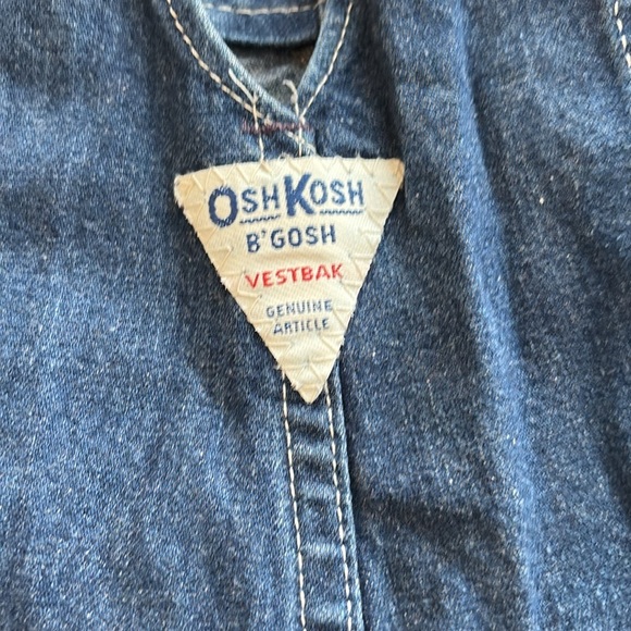 Vintage OshKosh Vestbak Jean Overalls 3T - Picture 4 of 5